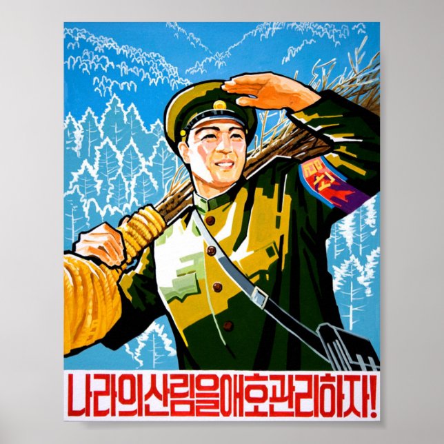 Poster de Propaganda DPRK (Frente)
