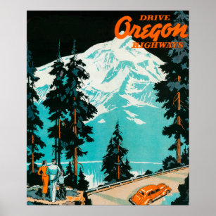Poster de propaganda em autoestradas do Oregon