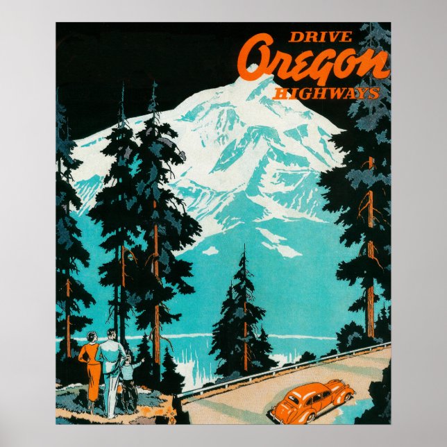 Poster de propaganda em autoestradas do Oregon (Frente)