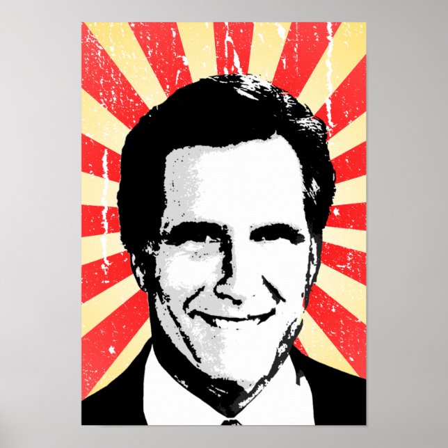POSTER DE PROPAGANDA POLÍTICA, Mitt Romney 2 (Frente)