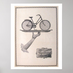 Poster de propaganda por bicicleta de Vintage