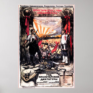Poster de Propaganda Soviética Vintage