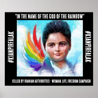 poster de protesto contra Kianpirfalak