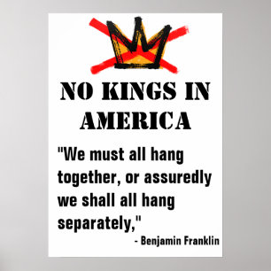 Poster de Protesto Sem Kings - Citação de Ben Fran