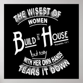 Poster de Provérbios 14:1