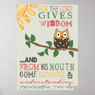 Poster de Provérbios 2:6