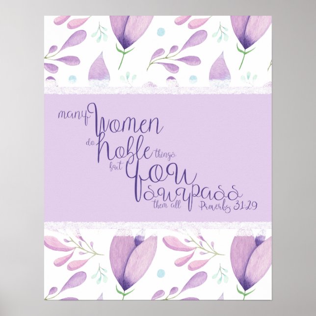 Poster de Provérbios 31:29 (Frente)