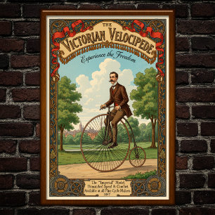 poster de Publicidade para Bicicleta Vitória 1887