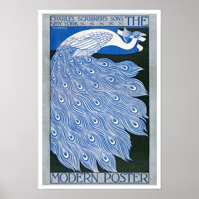 Poster de Publicidade Vintage Art Nouveau - Peacoc (Frente)