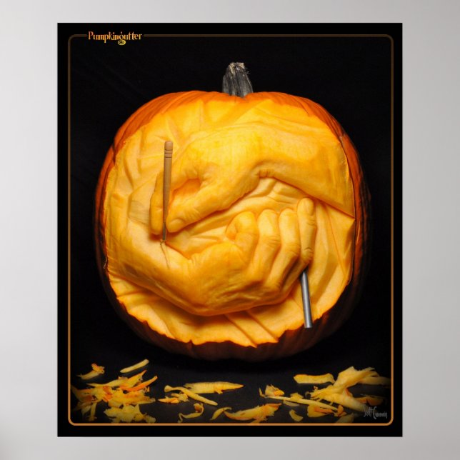 Poster de Pumpkingutter - Mãos de Escultura (Frente)