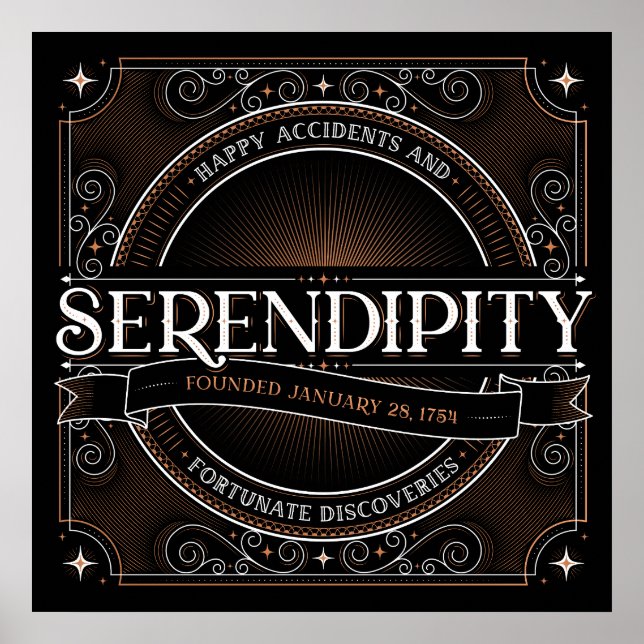 Poster de Quadrado de Serendipity (24x24) (Frente)