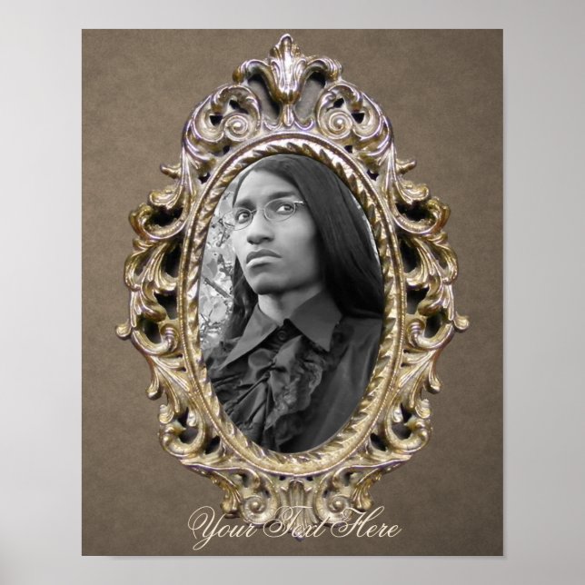 Poster de Quadro de Solteiro Elegante (Frente)