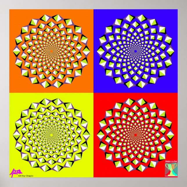 Poster de quatro quadrados (Frente)