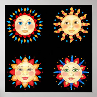 Poster de Quatro Rostos Sun