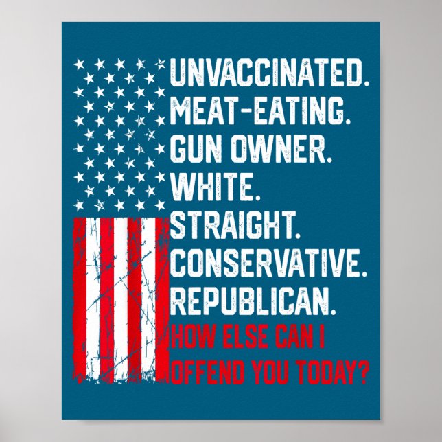 Poster De Que Outra Forma Posso Ofender Você Hoje Frase E (Frente)