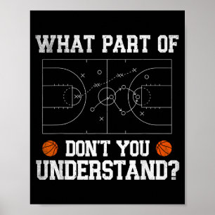 Poster De Que Parte Não Entende Basquetebol