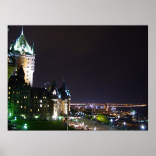 Poster de Quebeque do passeio à beira mar do