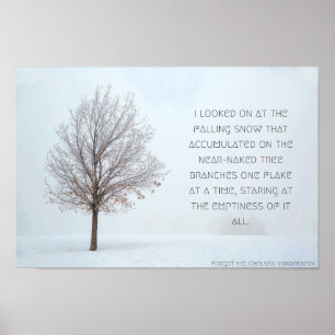 Poster de queda da neve, versão 1