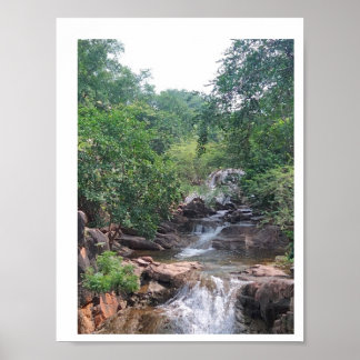 Poster de queda de água