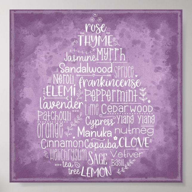 Poster de queda de óleo essencial (Frente)