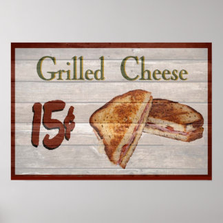 Poster de queijo grelhado