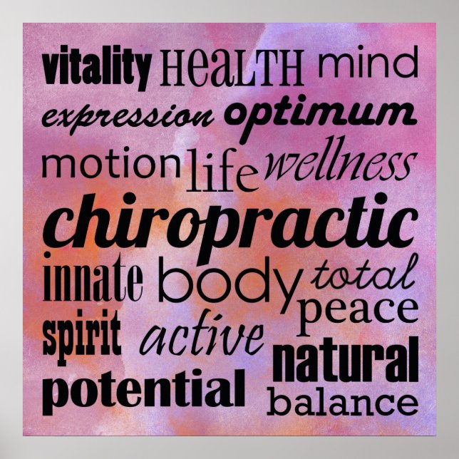 Poster de quiroprática Inspiracional (Frente)
