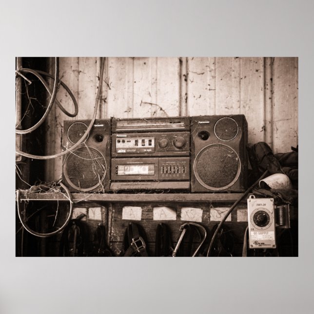 Poster de Rádio Antigo (Frente)