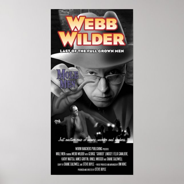 poster de rádio "Mole Men" (Frente)