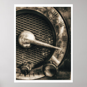 Poster de rádio Vintage