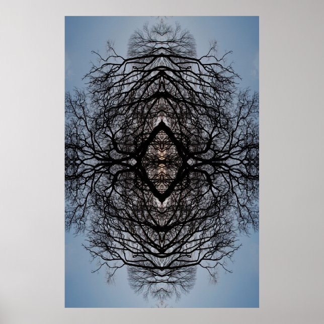 poster de ramificação de abstrato (Frente)