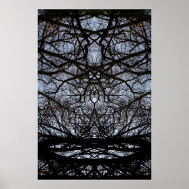 poster de ramificação de abstrato