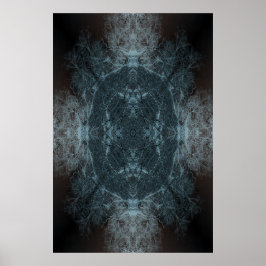 Poster de ramos de árvore do caleidoscópio