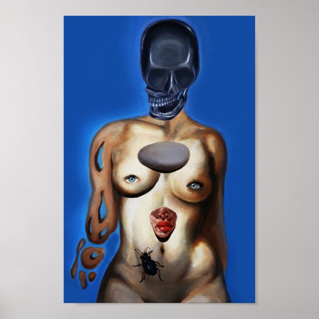 Poster de Rapariga do Crânio (Frente)