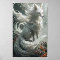 Poster de Raposa Maiestosa Branca