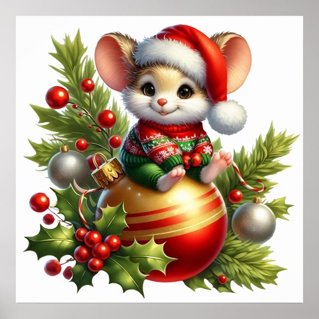 Poster de rato de Natal (Frente)