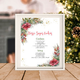 Poster de receitas natalinas
