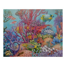 Poster de recife do Mar do Sul
