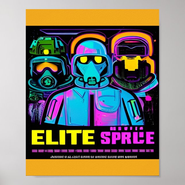 Poster de Recrutamento de Propaganda Cyberpunk (Frente)