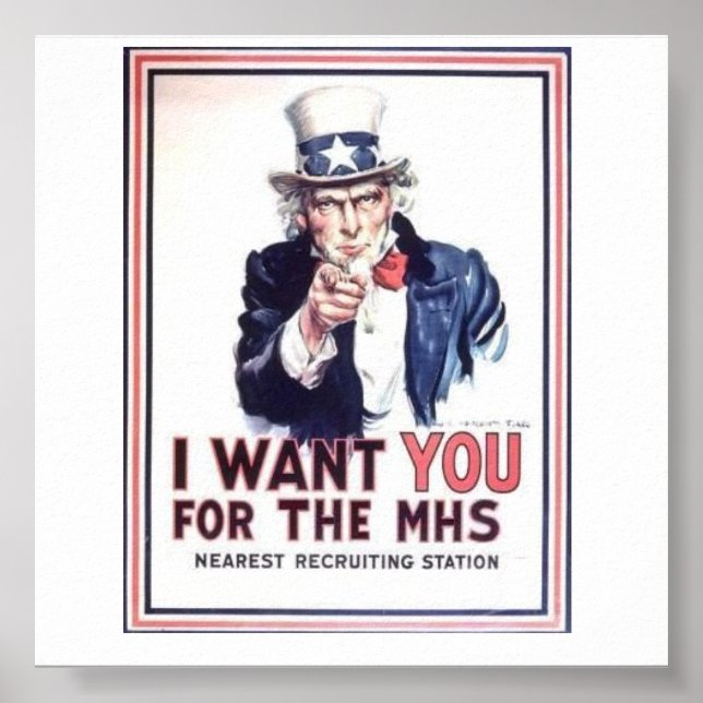 Poster de Recrutamento do Exército (Frente)