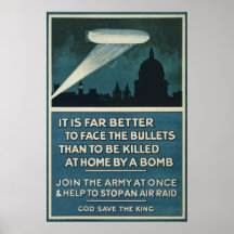 Poster de recrutamento do Exército Britânico do WW