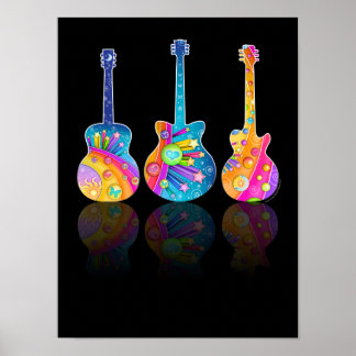 POSTER DE REFLEXÕES DE GUITAR