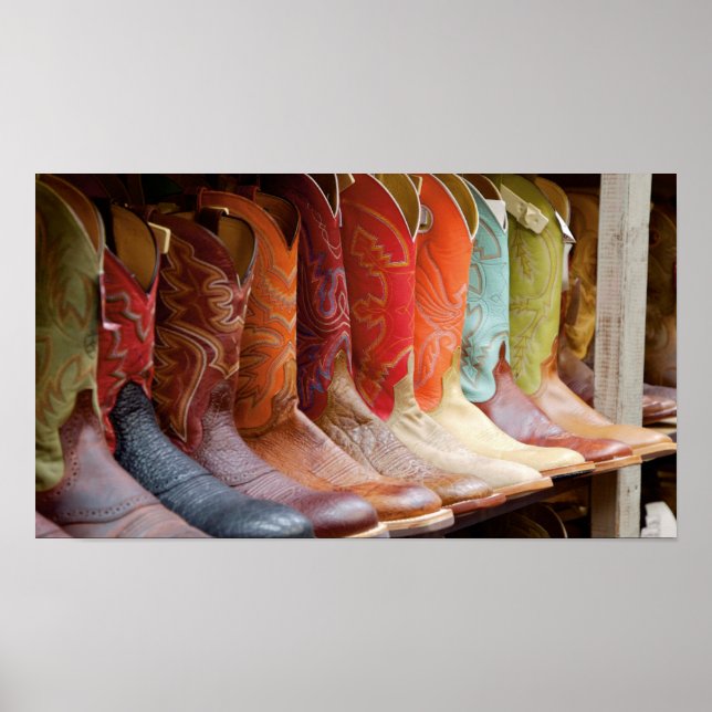 Poster de reforço de botas de cowboy (Frente)