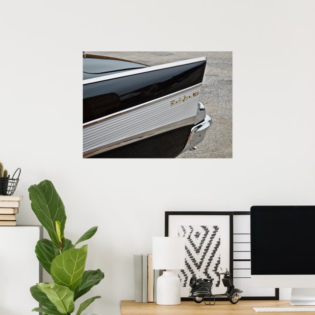 Poster de Remetente Traseiro Clássico de Carro de  (Escritório em casa)