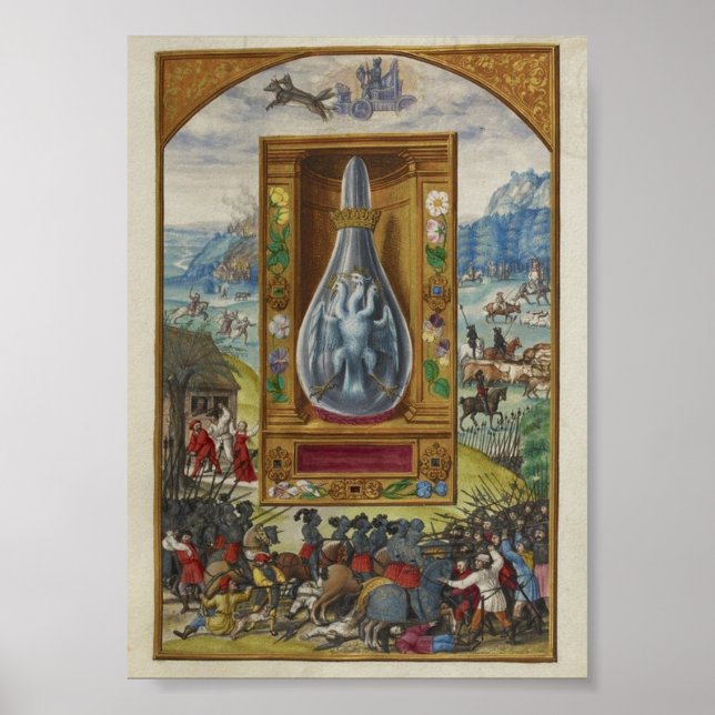 Poster de Representação de Guerra de Vintage (Frente)