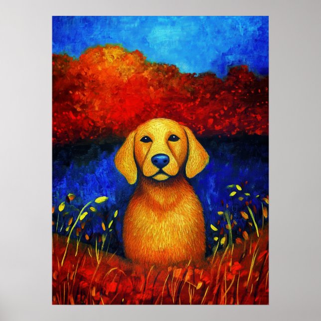 Poster de Retrato de Cão (Frente)