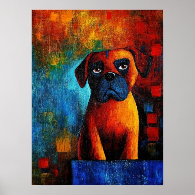 Poster de Retrato de Cão (Frente)