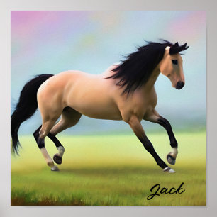 poster de retrato de cavalo