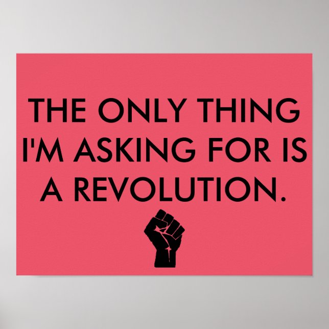 Poster de revolução (Frente)