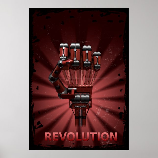 Poster de Revolução Robótica (Frente)