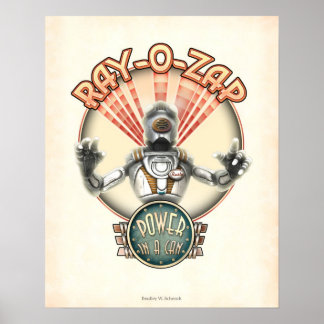 Poster de Robô Retro Ray-O-Zap (16x20")